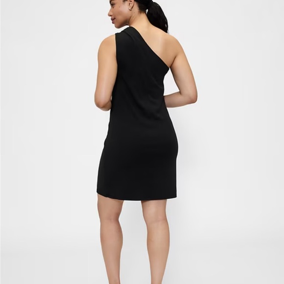 GAP Ribbed  One-Shoulder Little Black Dress~Size XL - Picture 5 of 5